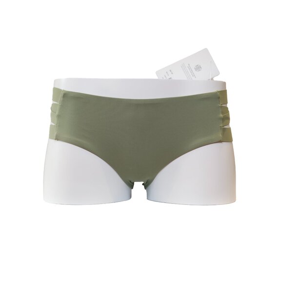 Athleta Eucalyptus Olive Palm Swim Boyshort size XS - Picture 4 of 11